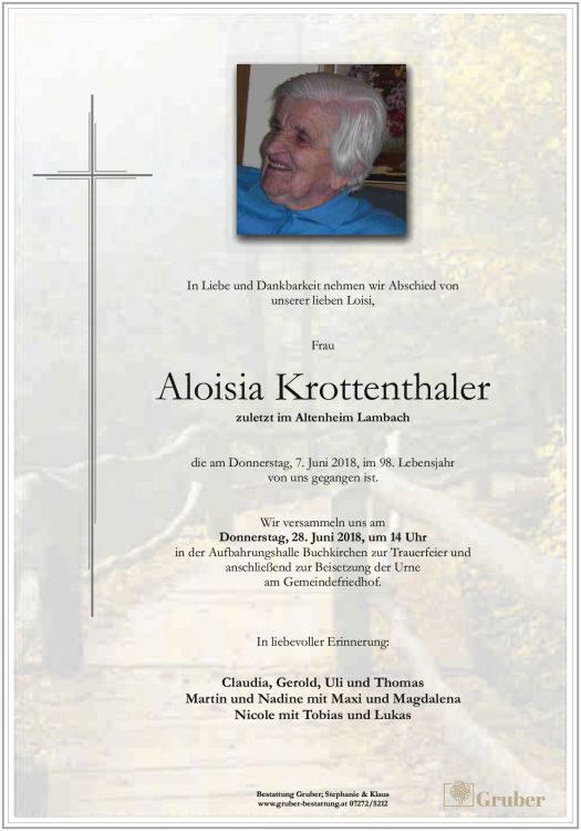 Aloisia Krottenthaler (Buchkirchen)