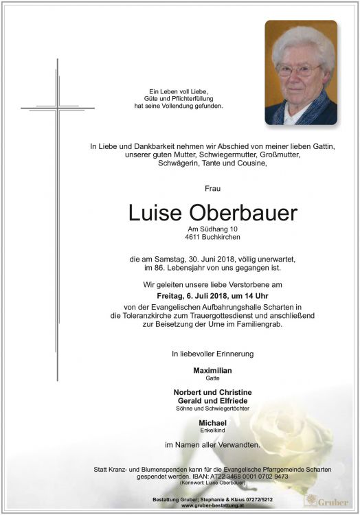 Luise Oberbauer (Scharten Evang.)