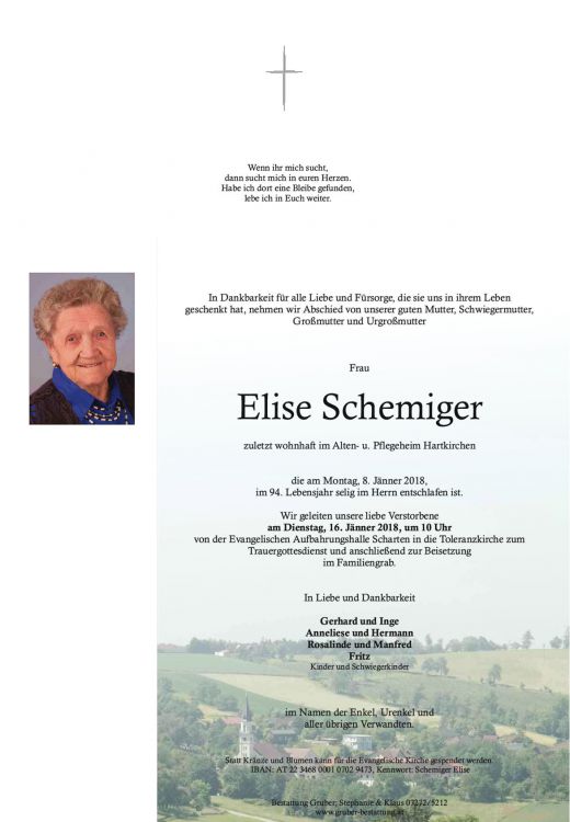 Elise Schemiger (Scharten Evang.)