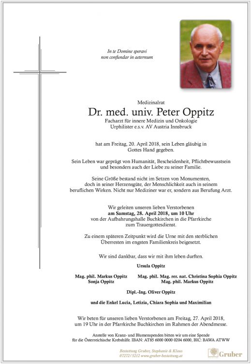 Dr. med. univ. Peter Oppitz (Buchkirchen)