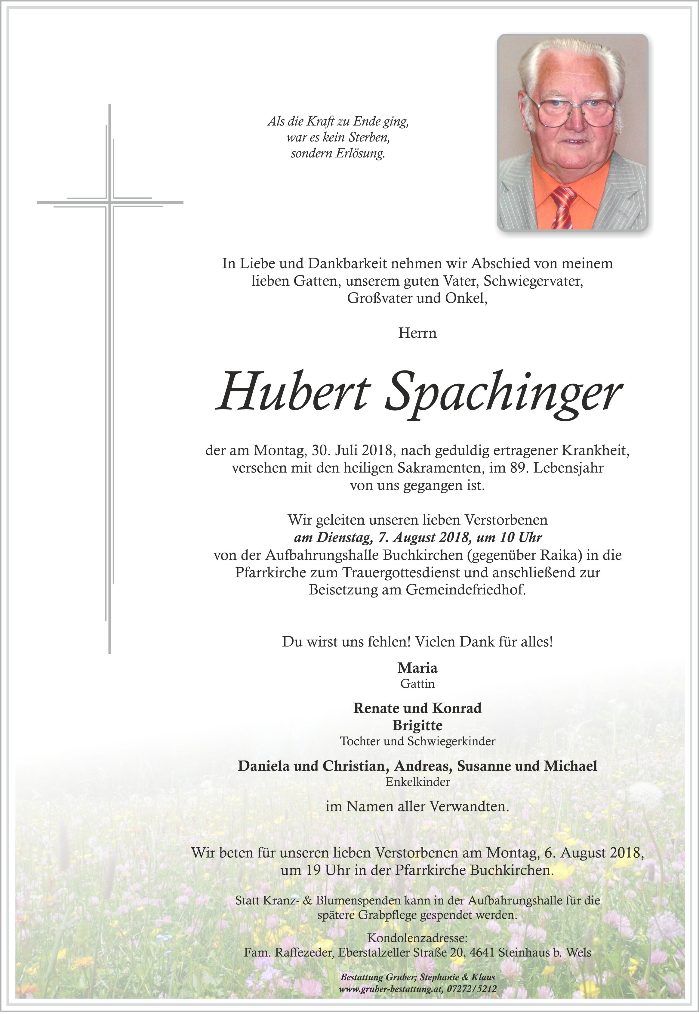 Hubert Spachinger sen. (Buchkirchen)