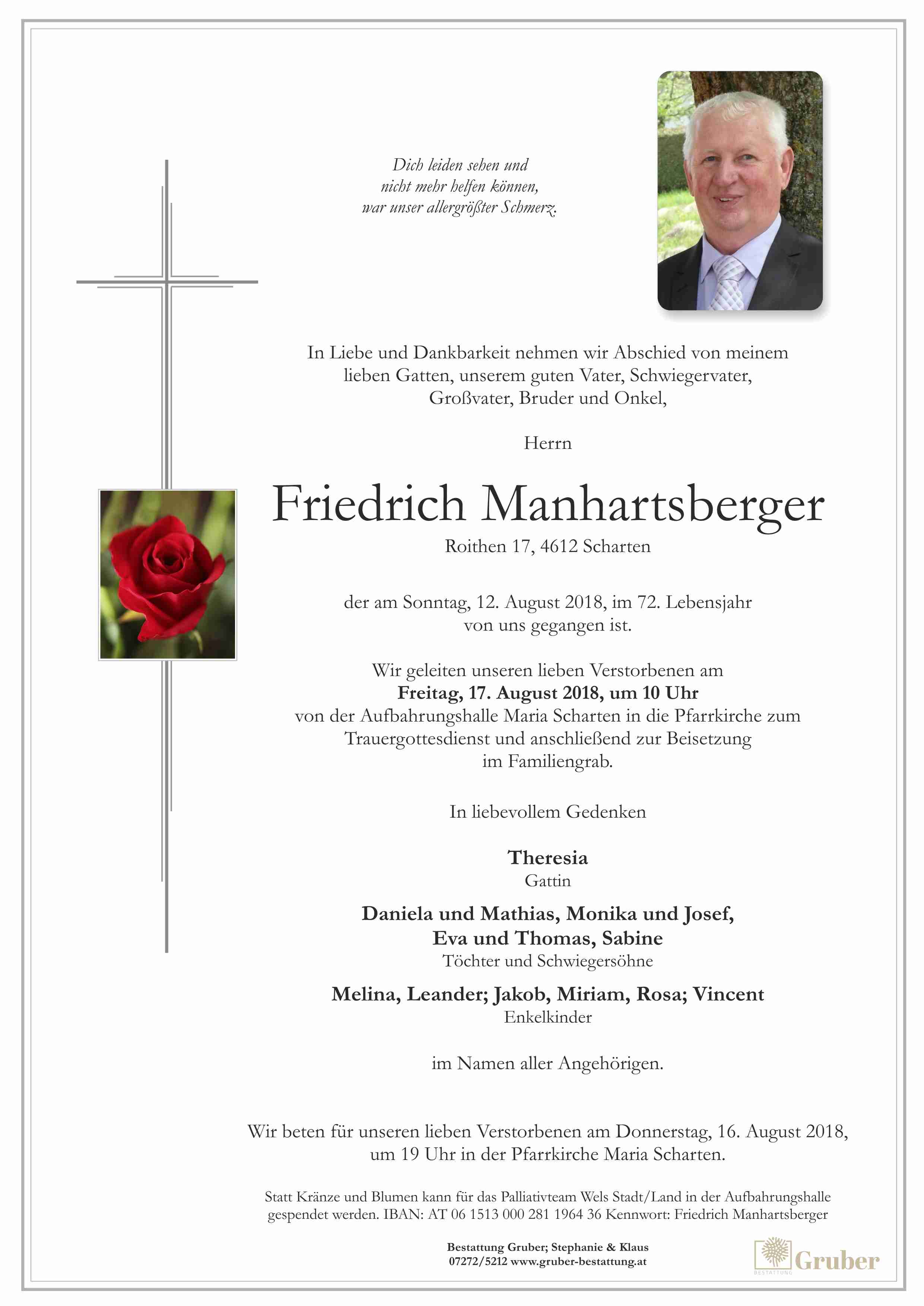 Friedrich Manhartsberger (Scharten Kath.)