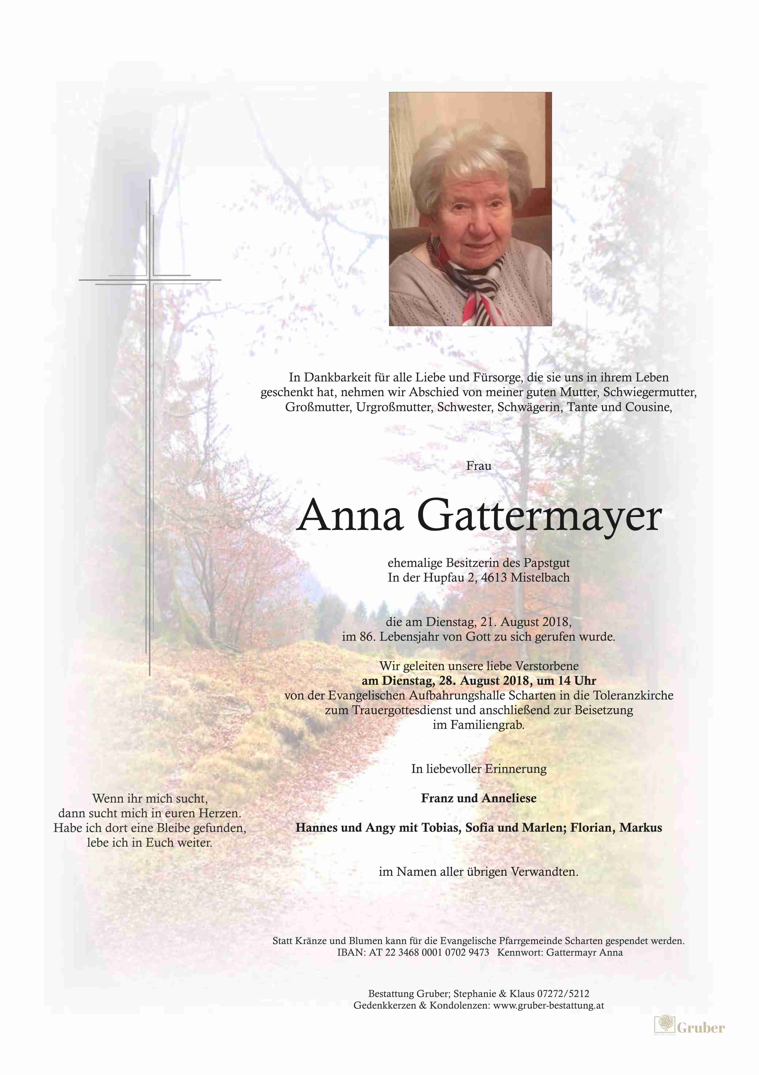 Anna Gattermayer (Scharten Evang.)
