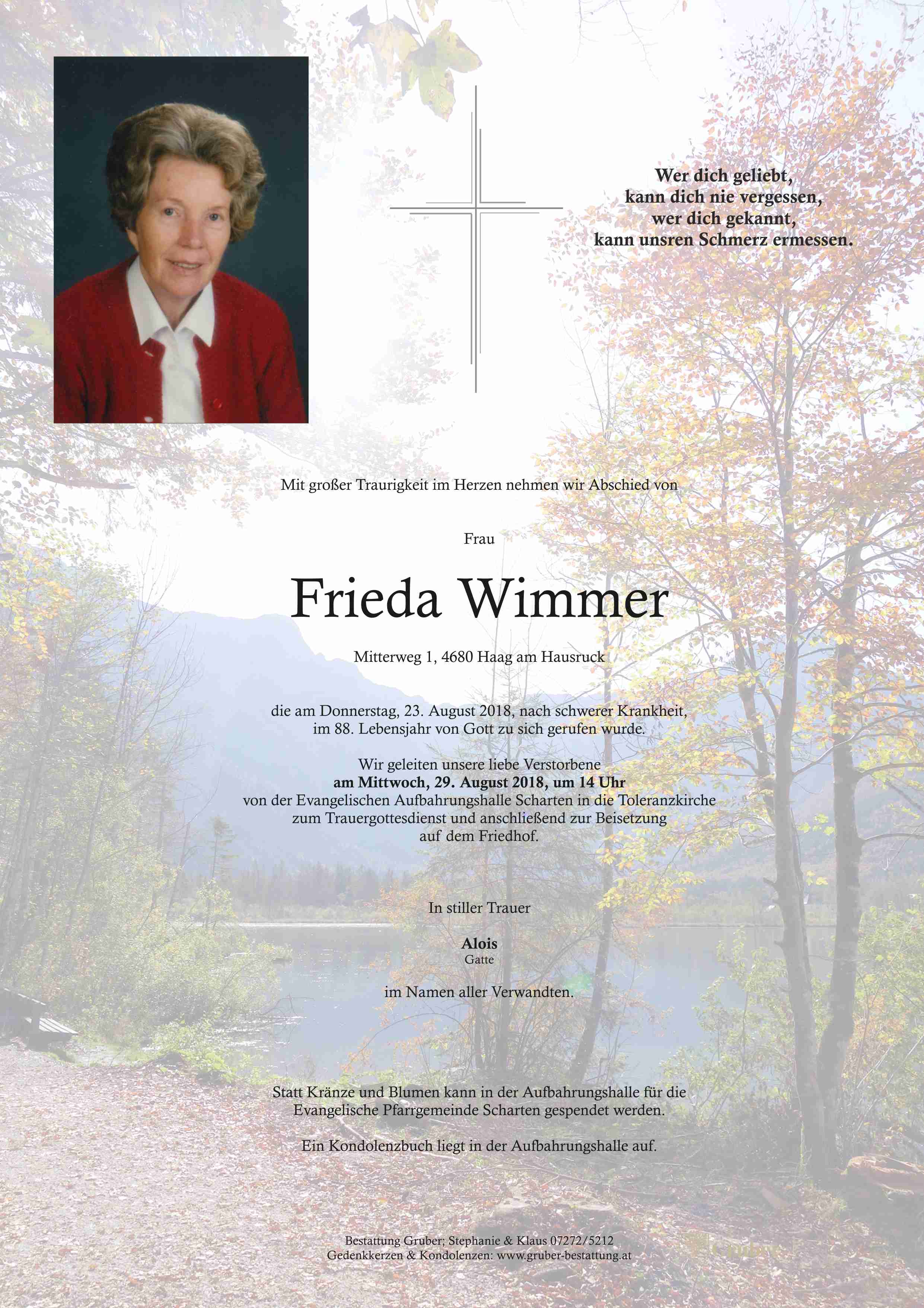 Frieda Wimmer (Scharten Evang.)