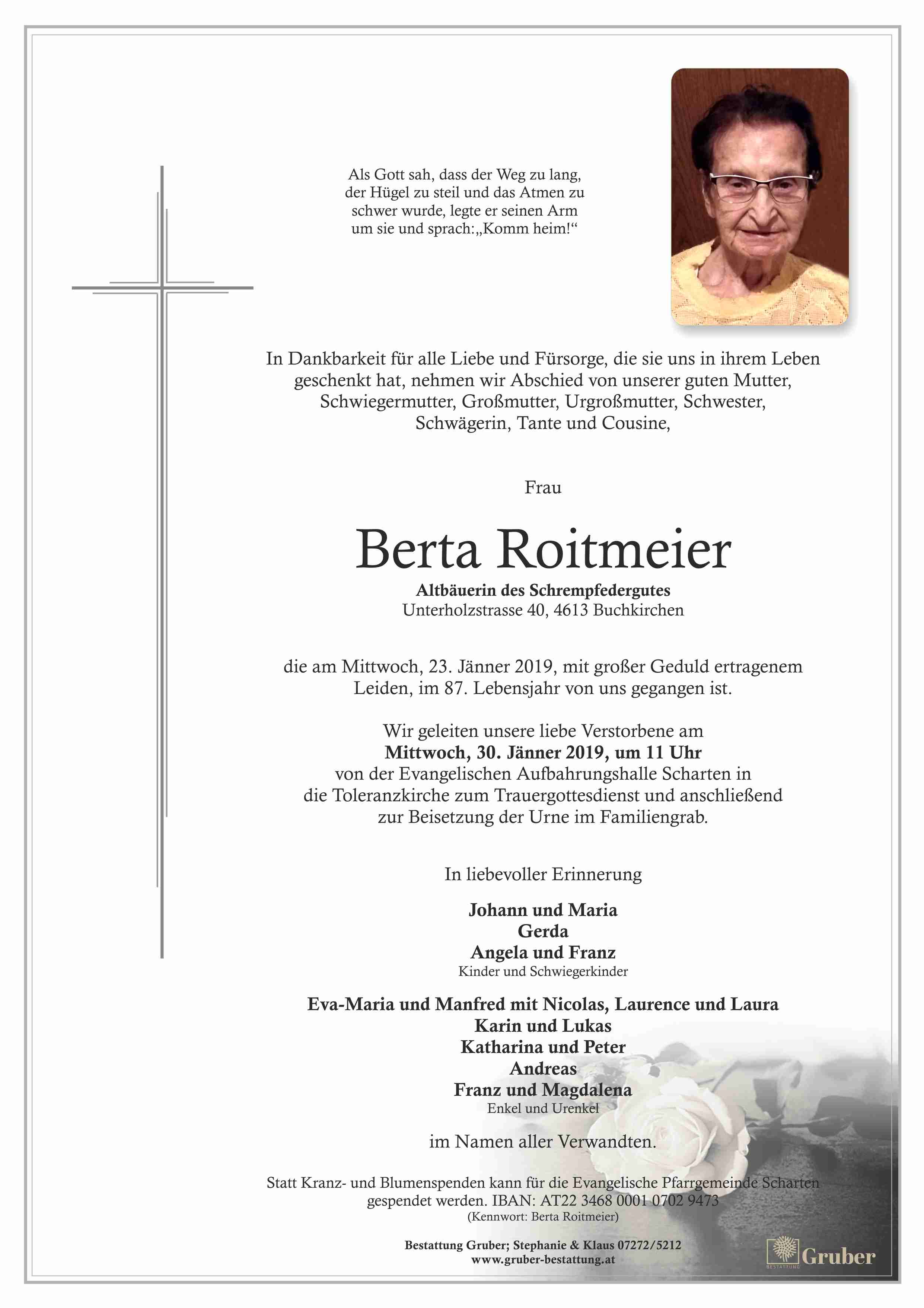 Berta Roitmeier (Scharten Evang.)