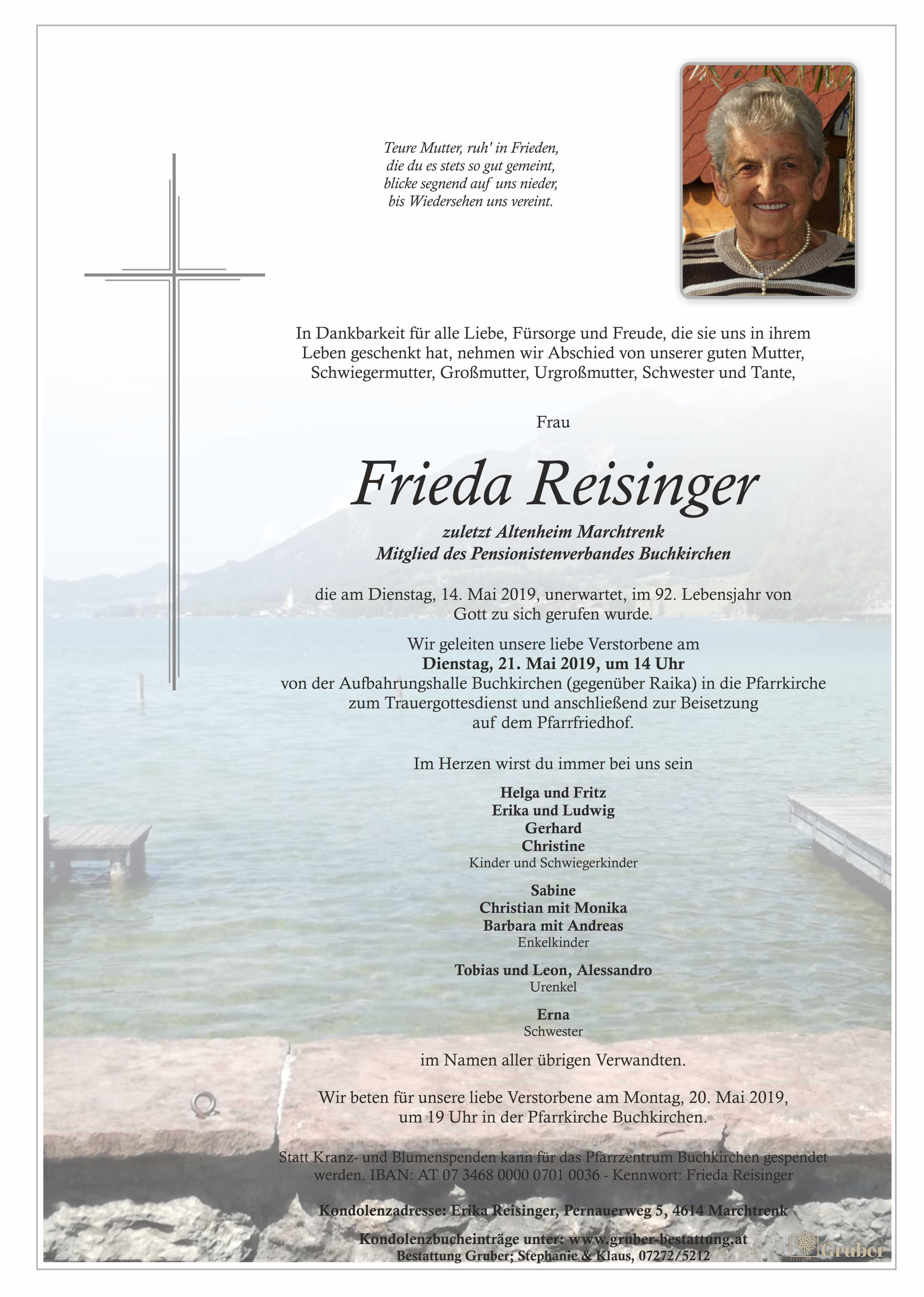 Frieda Reisinger (Buchkirchen)