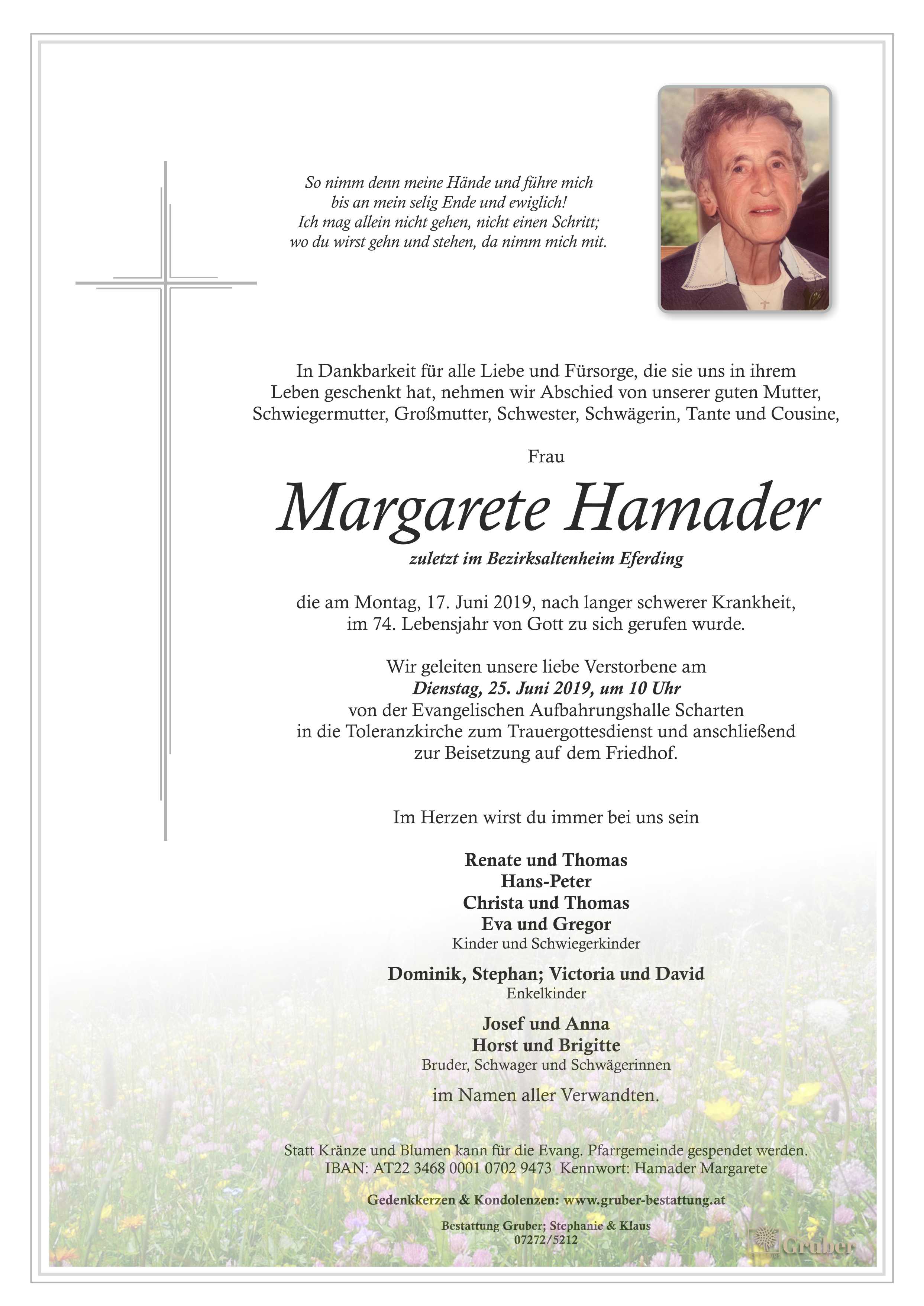 Margarete Hamader (Scharten Evang.)