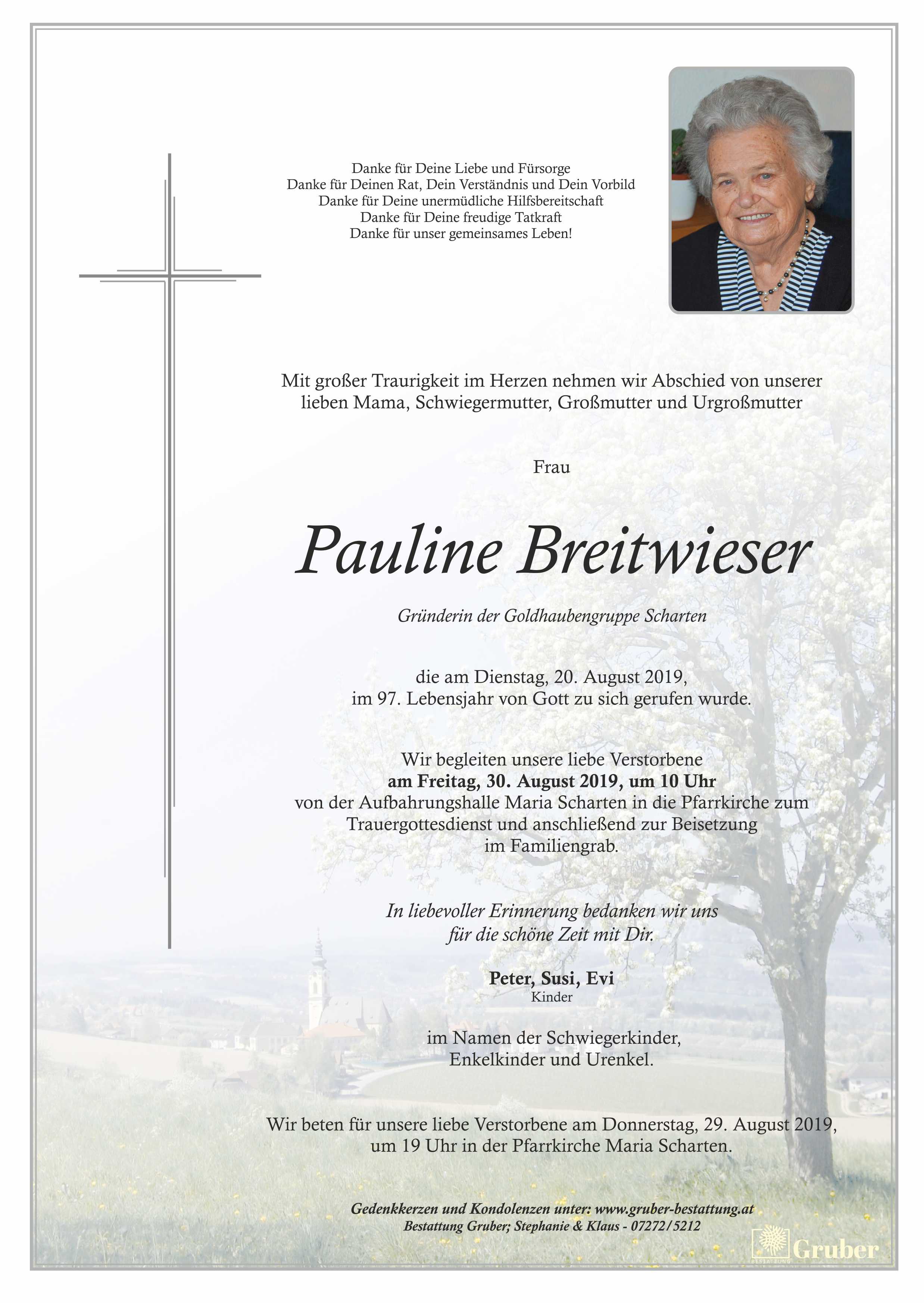 Pauline Breitwieser (Scharten Kath.)