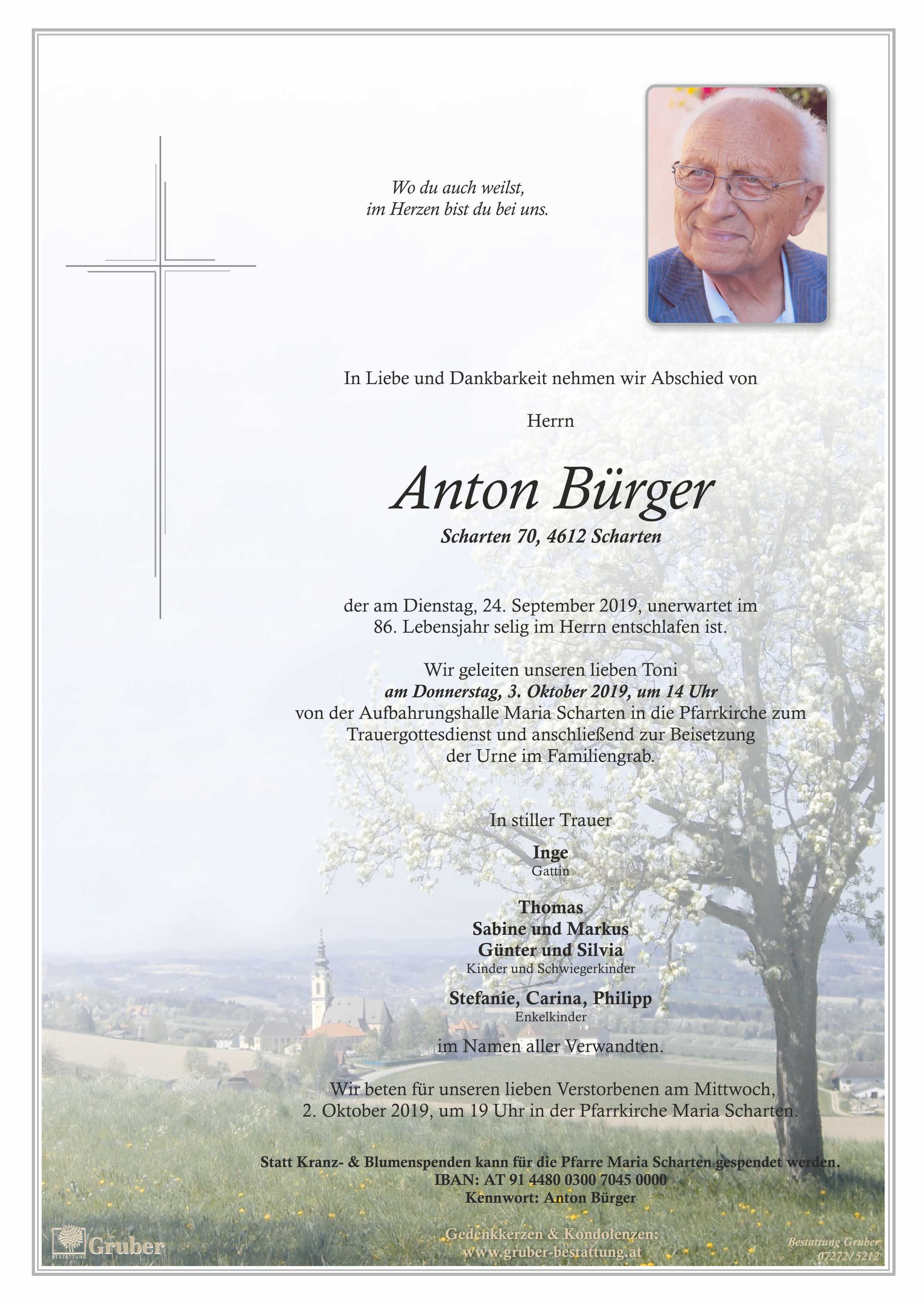 Anton Bürger (Scharten Kath.)