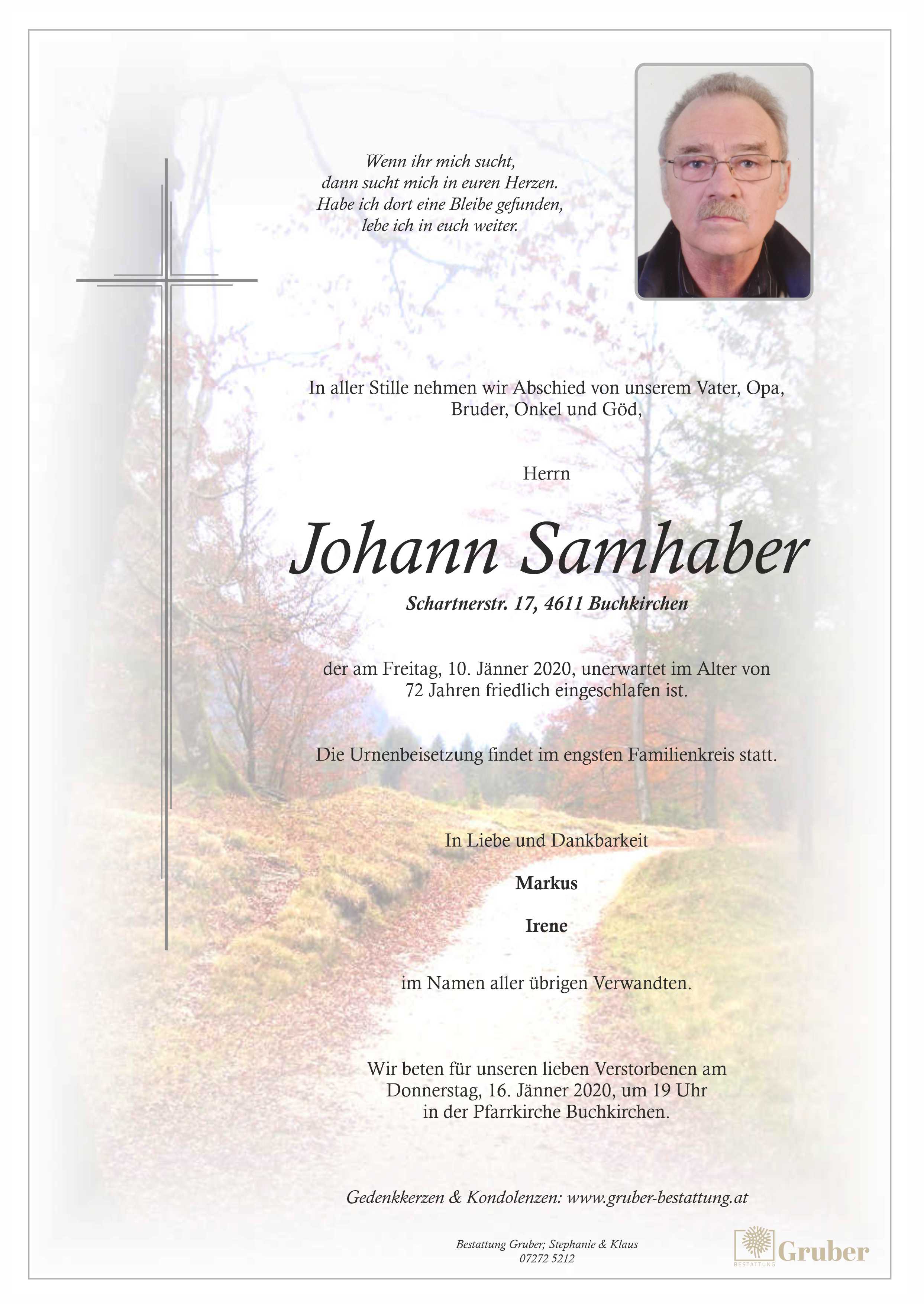 Johann Samhaber (Buchkirchen)