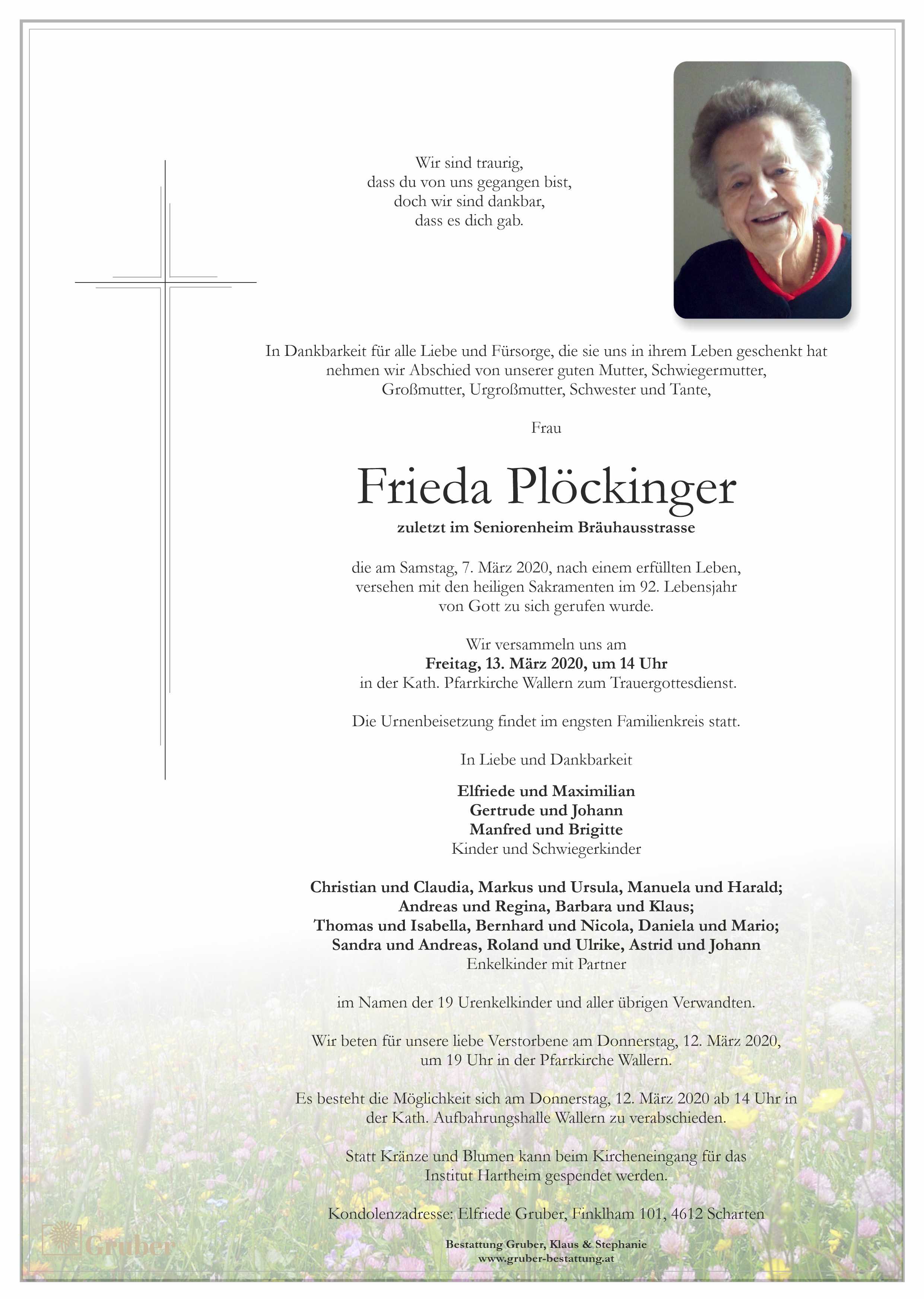 Frieda Plöckinger (Wallern)