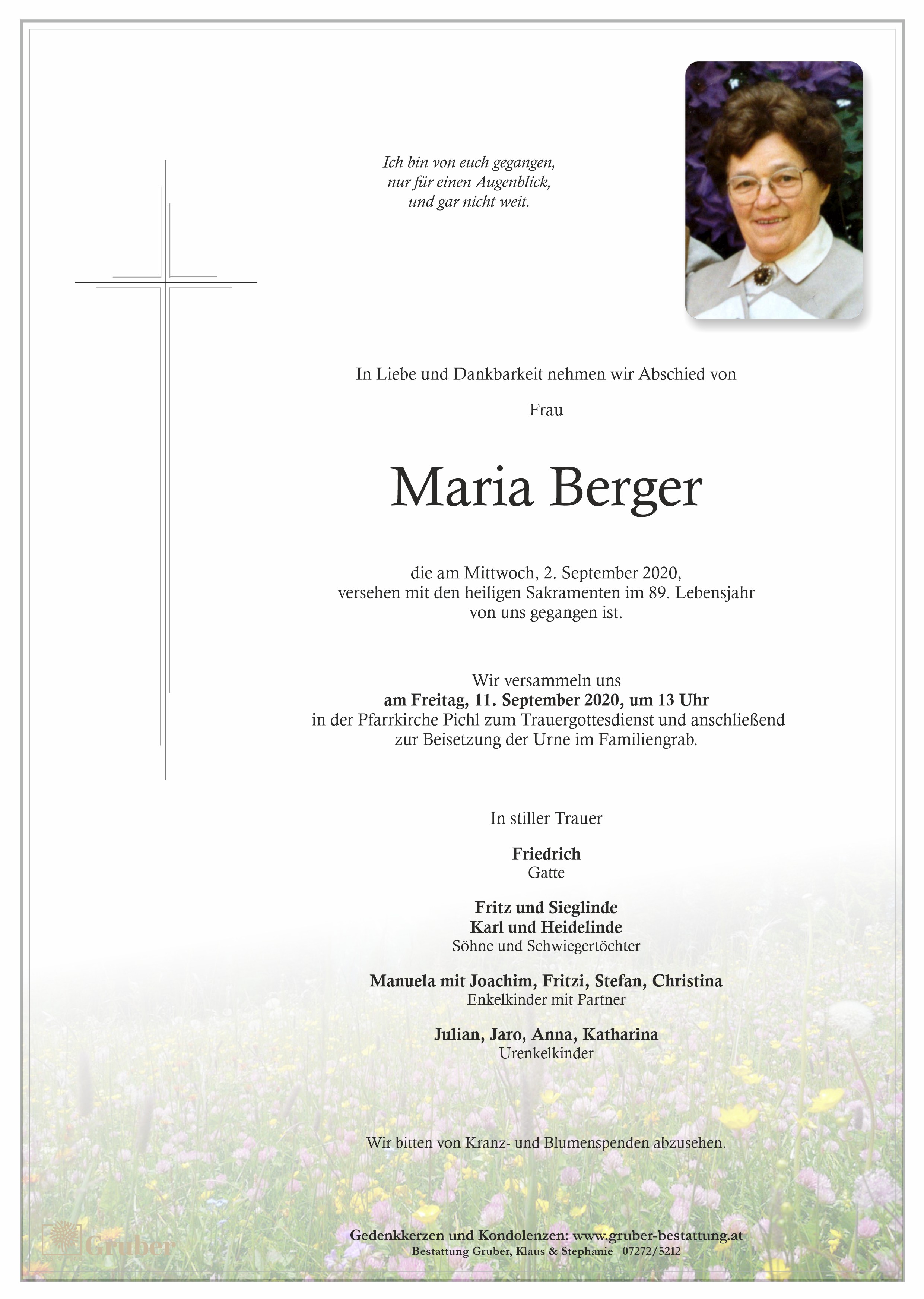 Maria Berger (Pichl b. Wels)