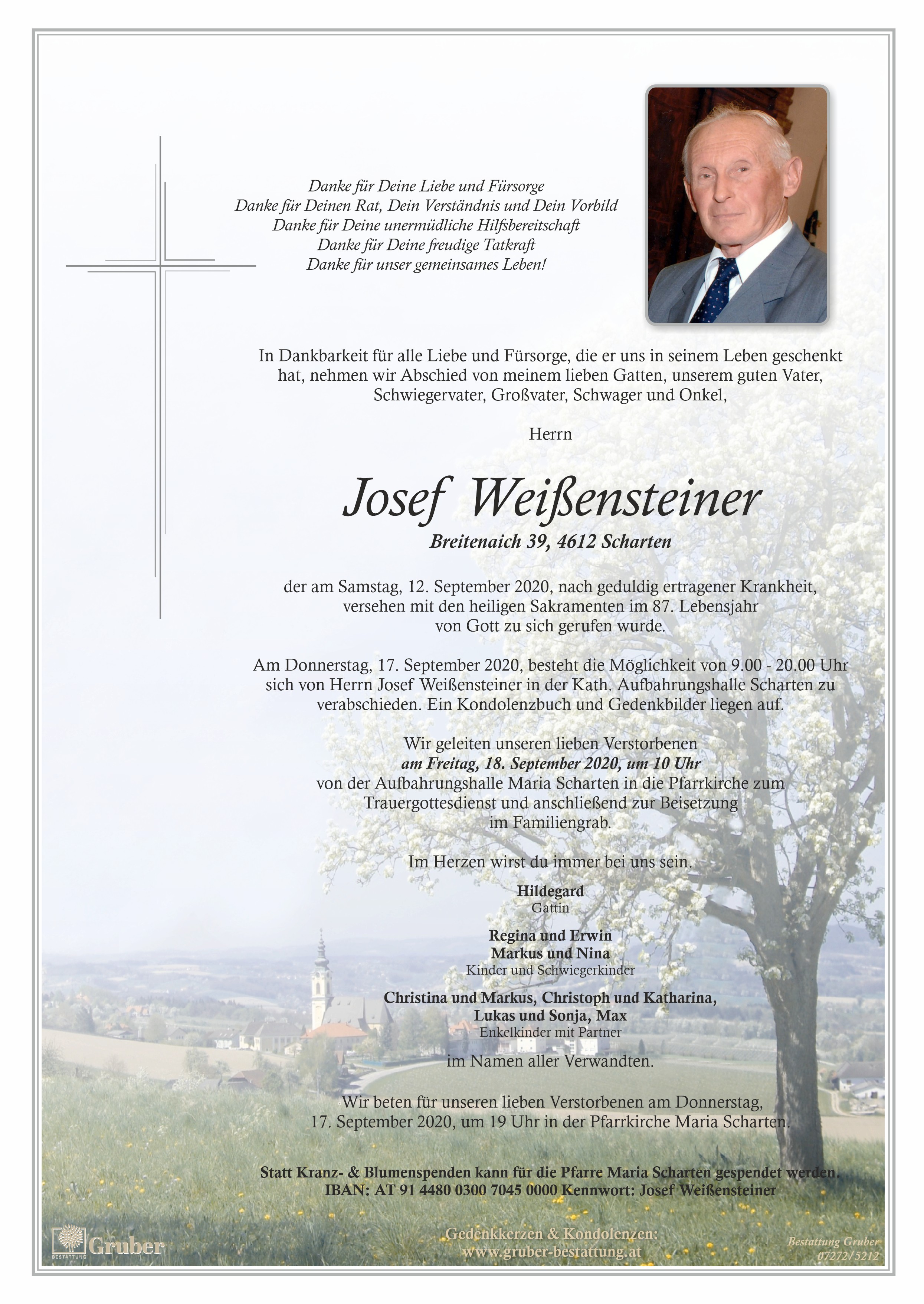 Josef Weißensteiner (Scharten Kath.)