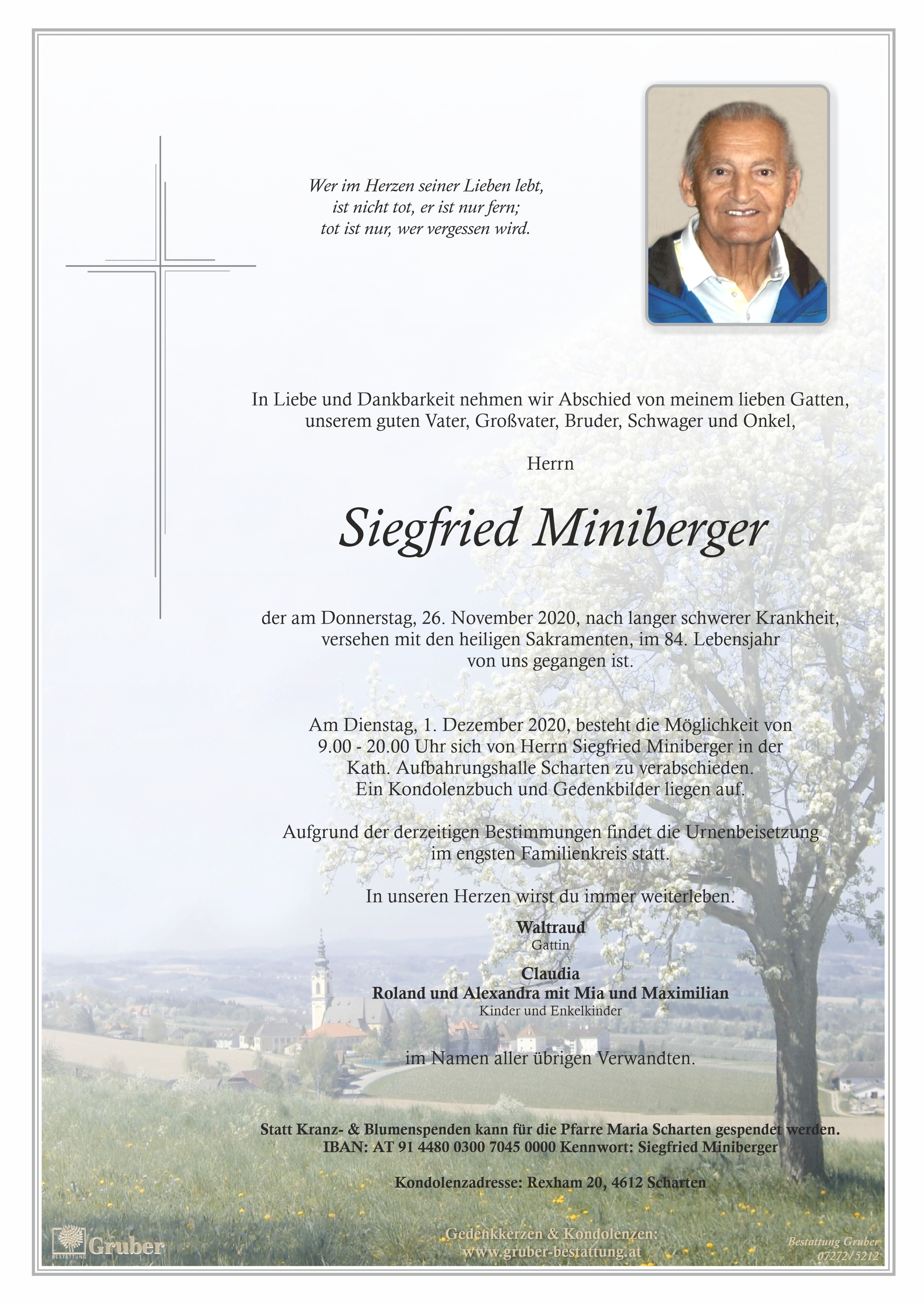 Siegfried Miniberger (Scharten Kath.)