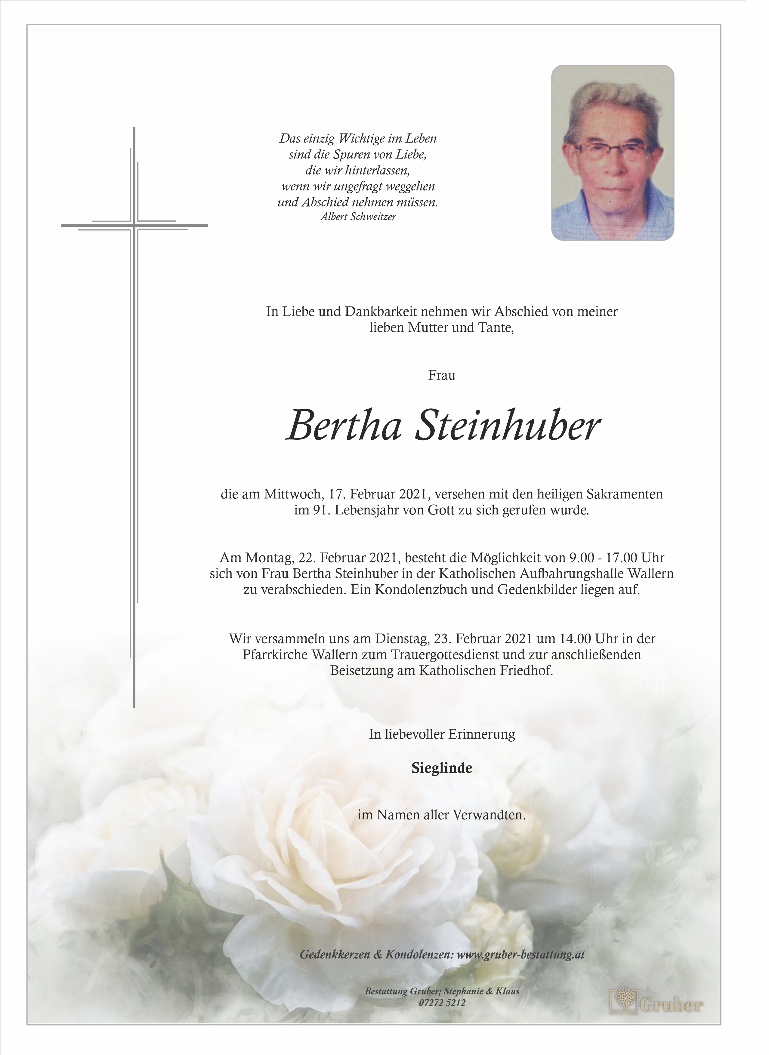 Bertha Steinhuber (Wallern)
