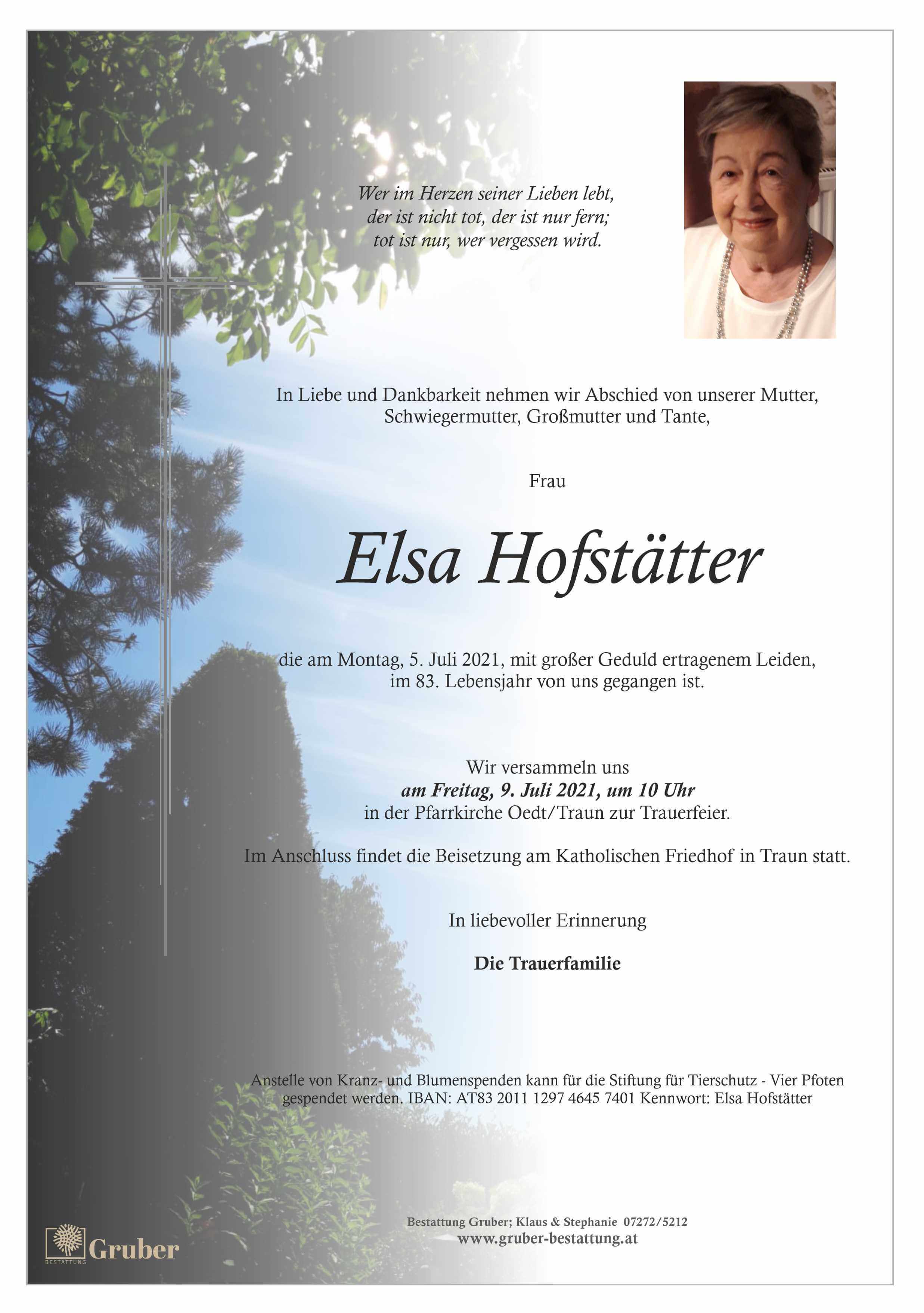 Elsa Hofstätter (Traun)