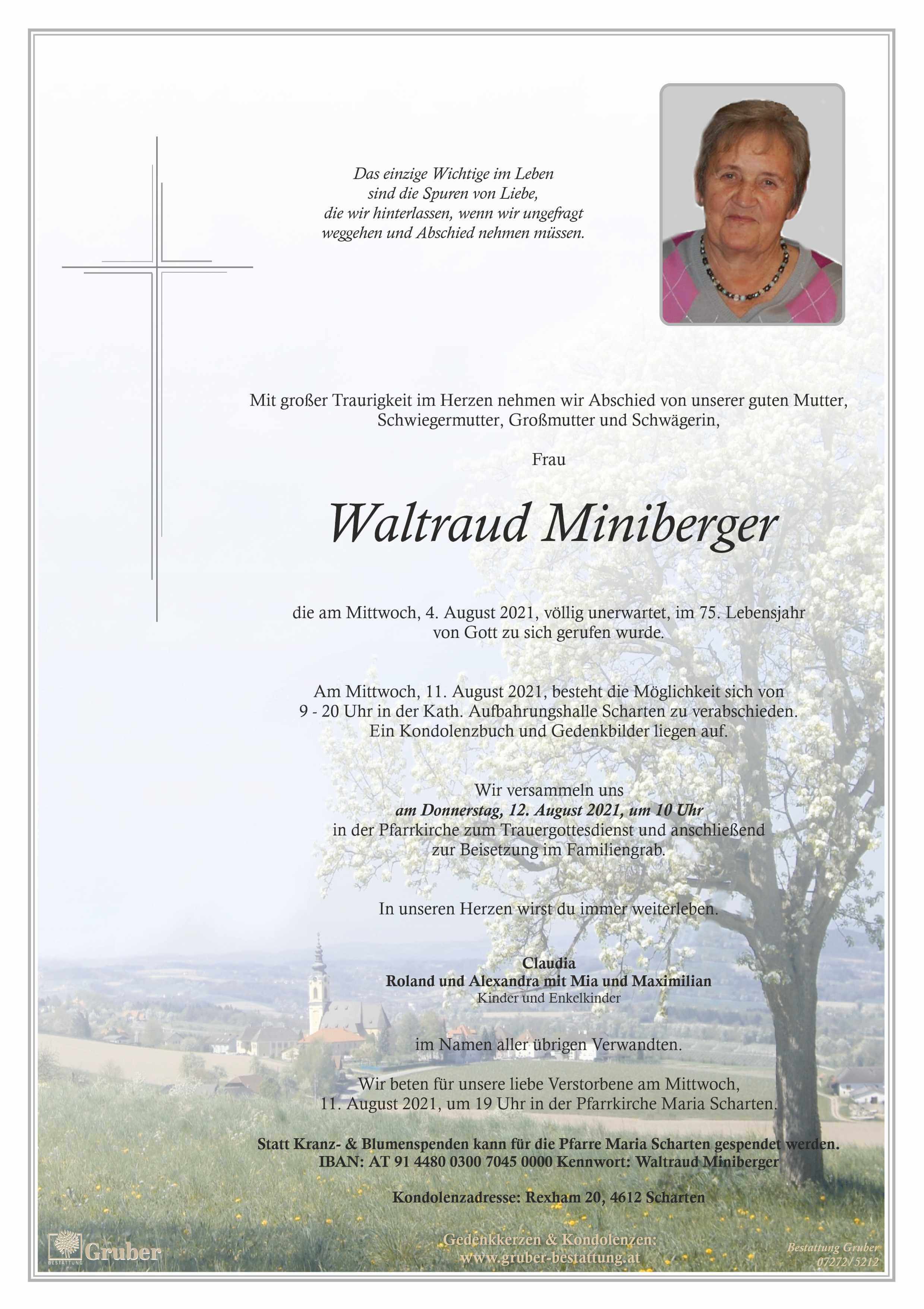 Waltraud Miniberger (Scharten Kath)