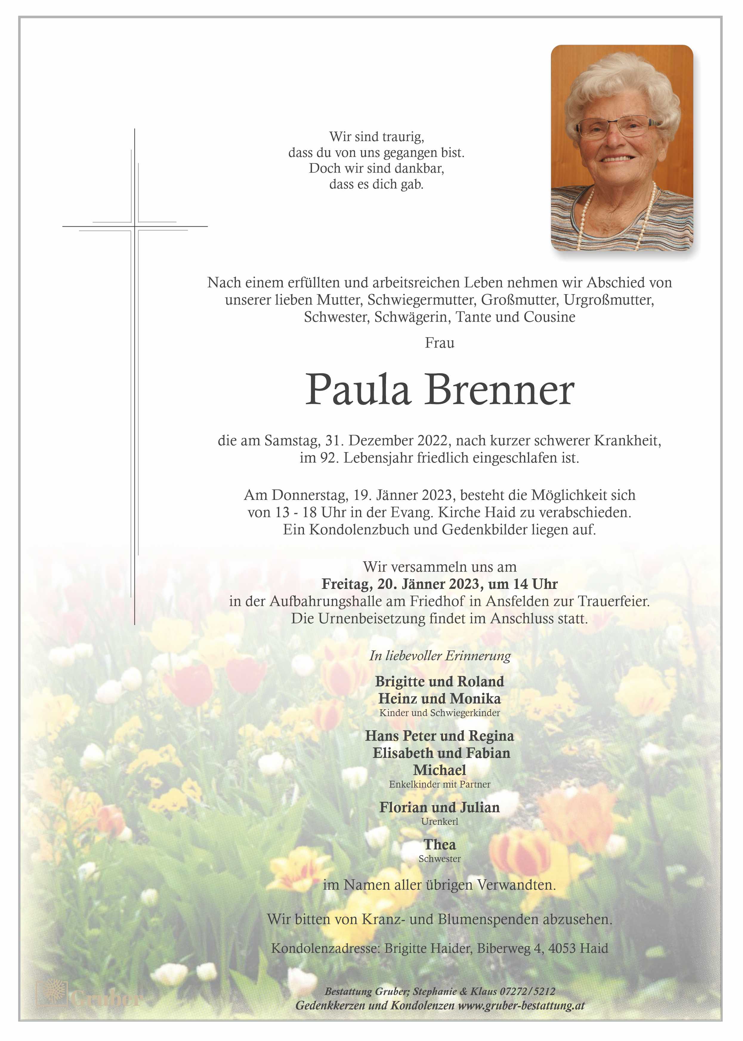 Paula Brenner (Haid)
