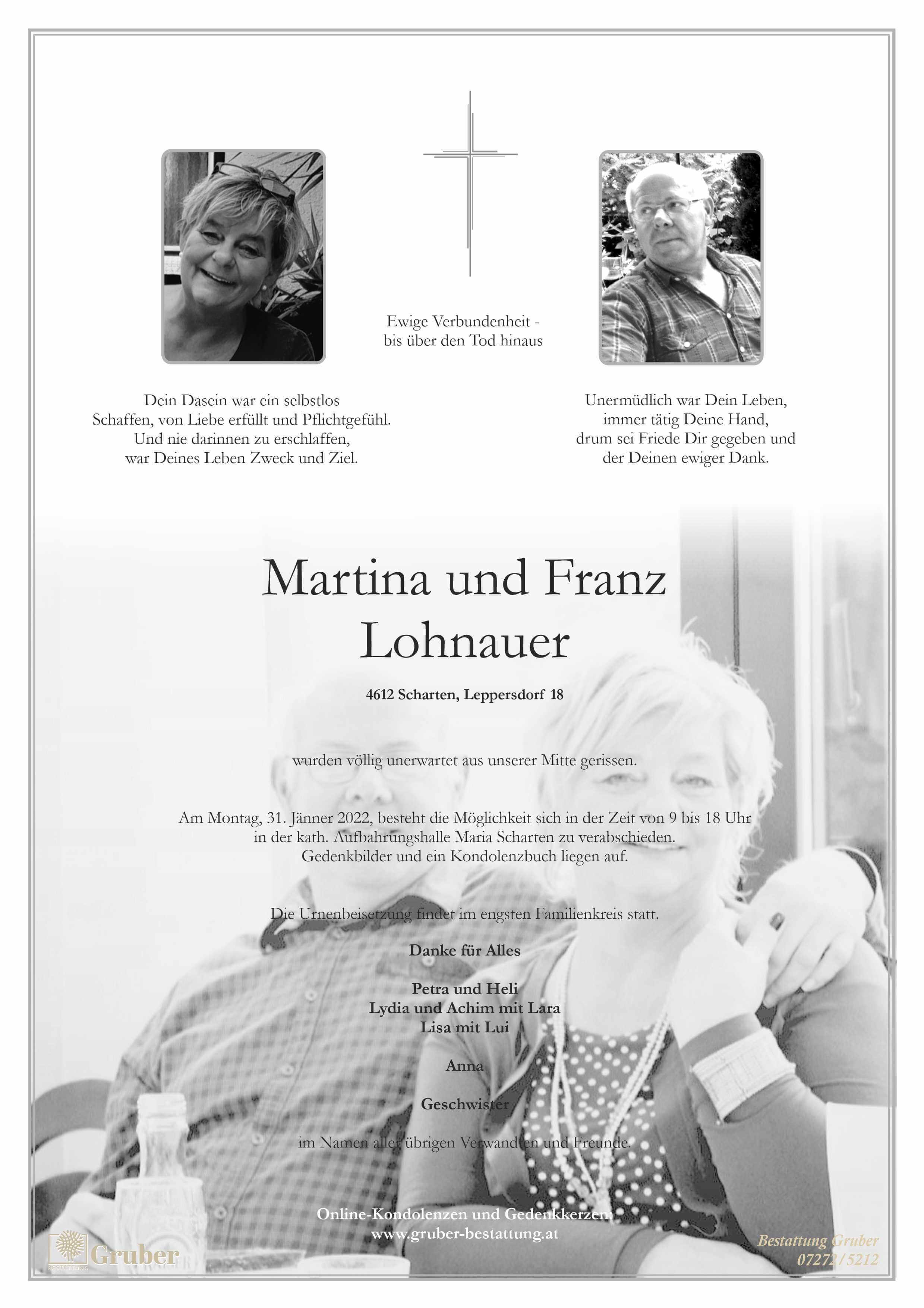 Martina und Franz Lohnauer (Scharten Kath)