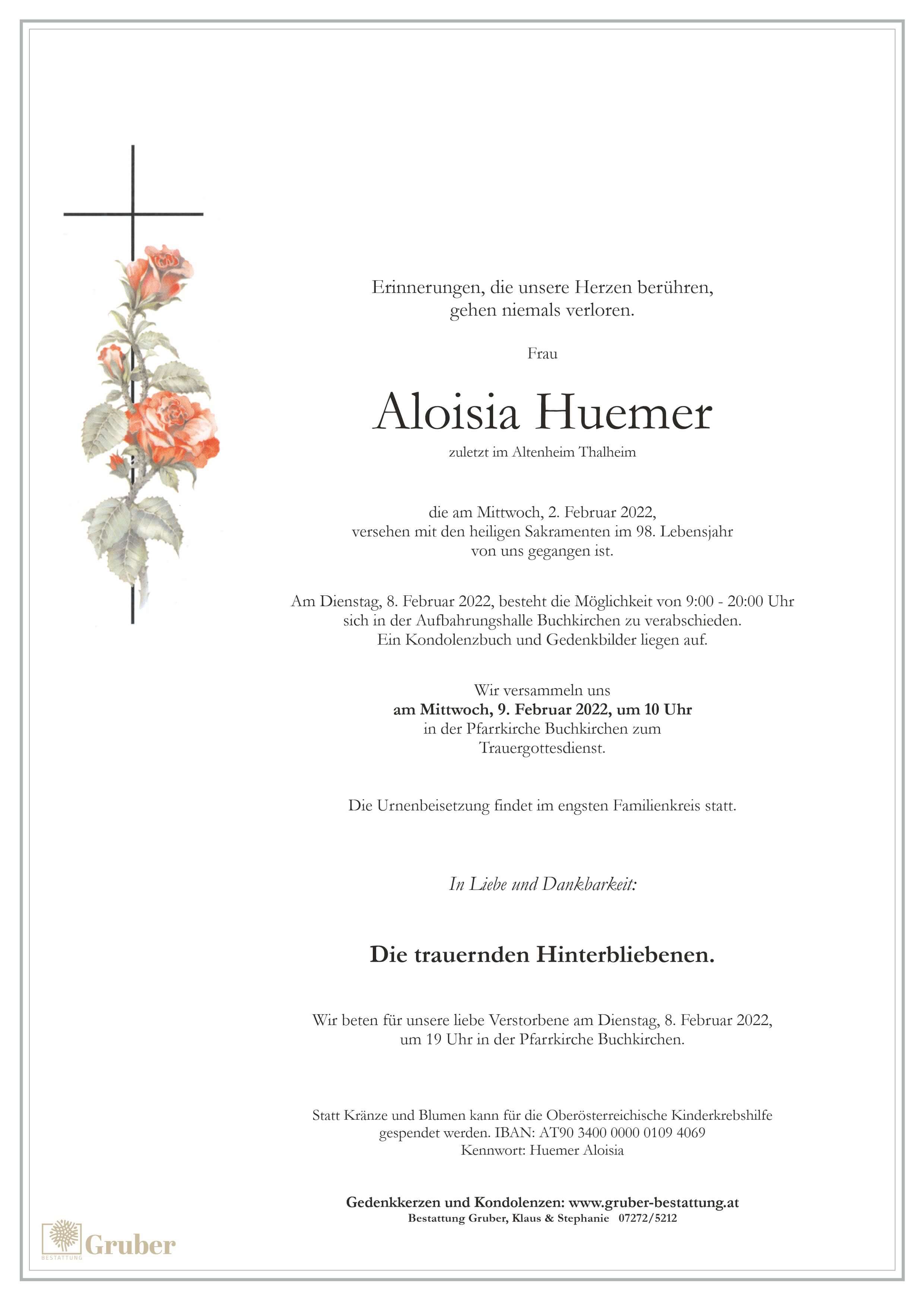 Aloisia Huemer (Buchkirchen)