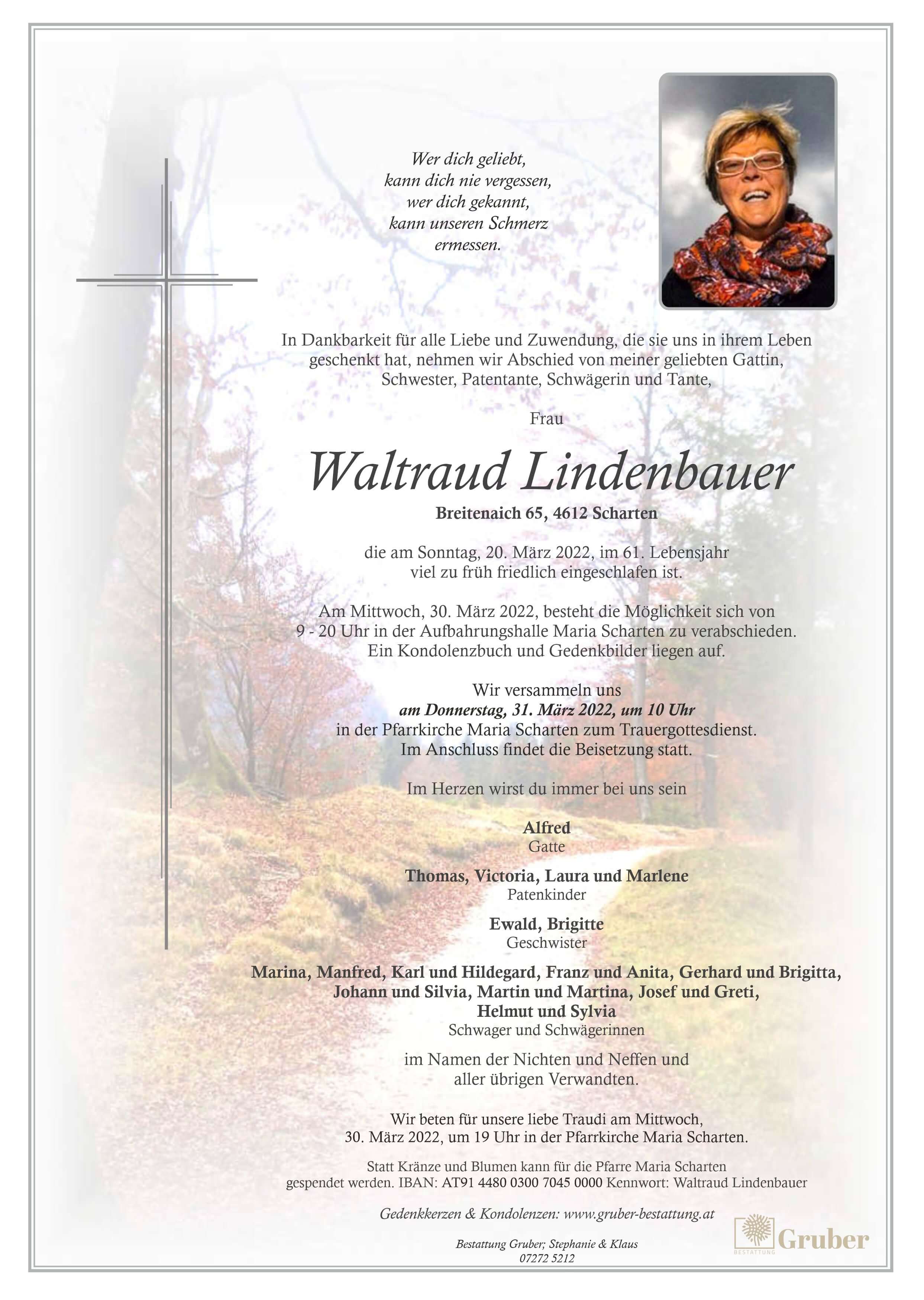 Waltraud Lindenbauer (Scharten Kath)
