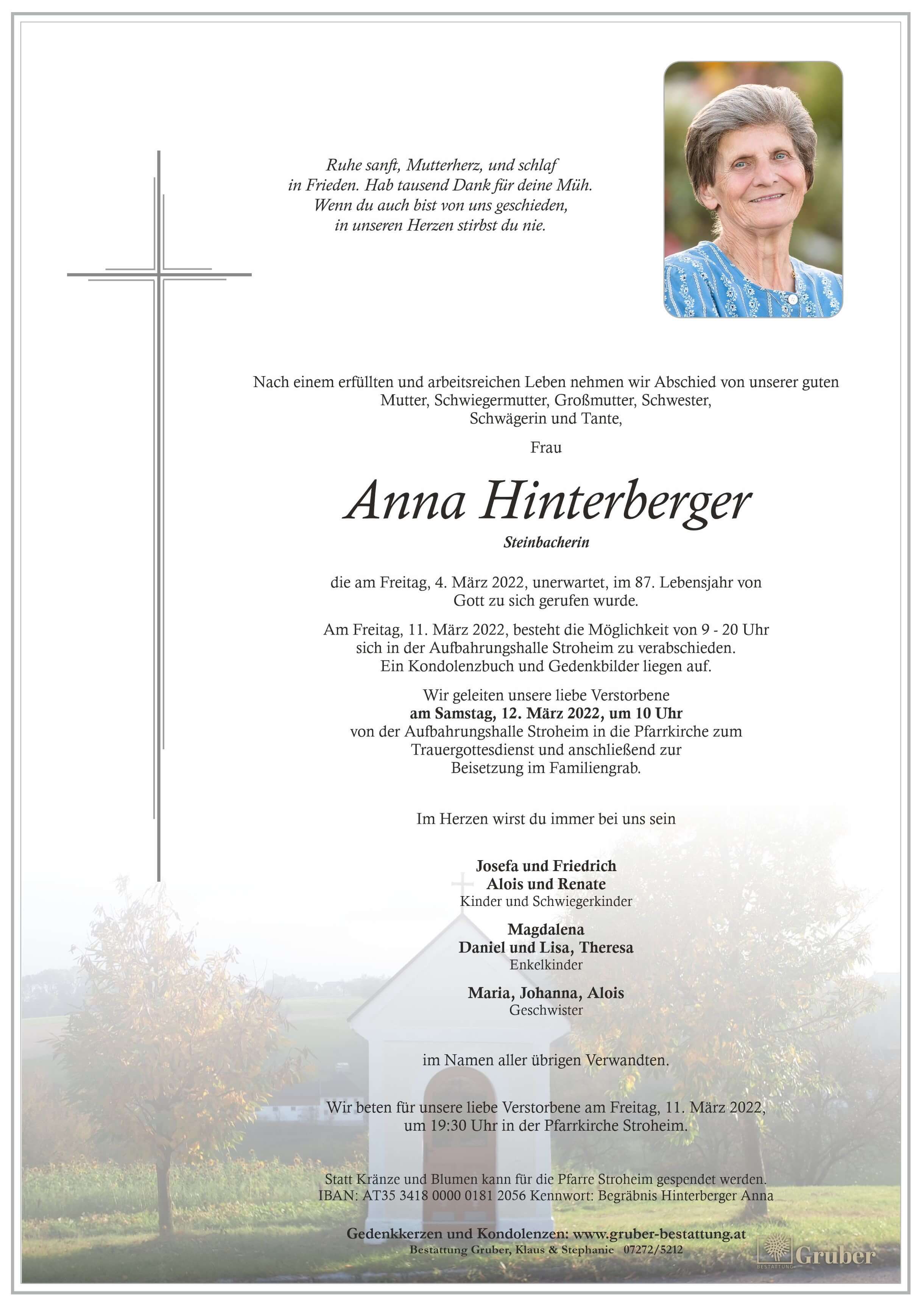 Anna Hinterberger (Stroheim)