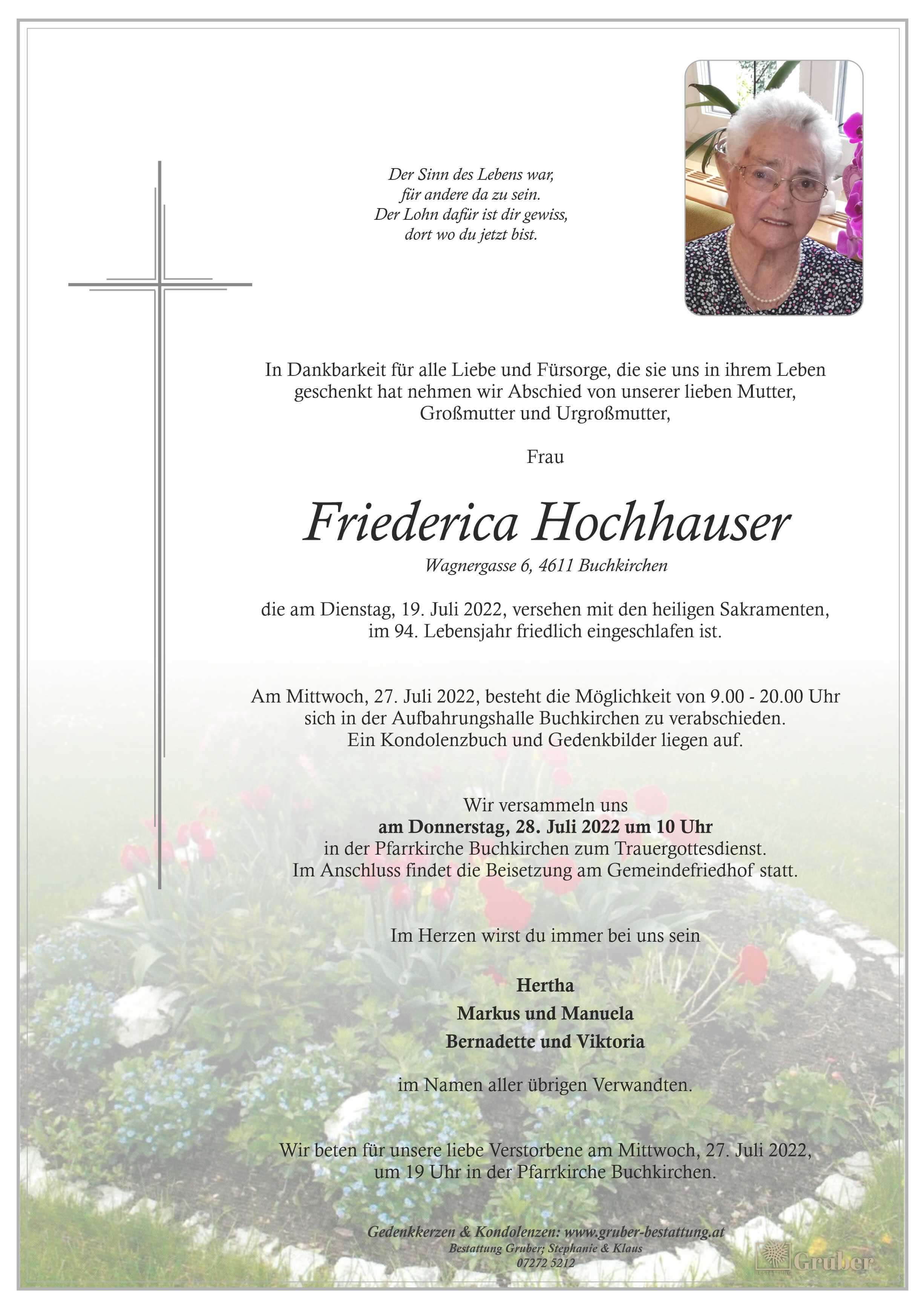 Friederica Hochhauser (Buchkirchen)