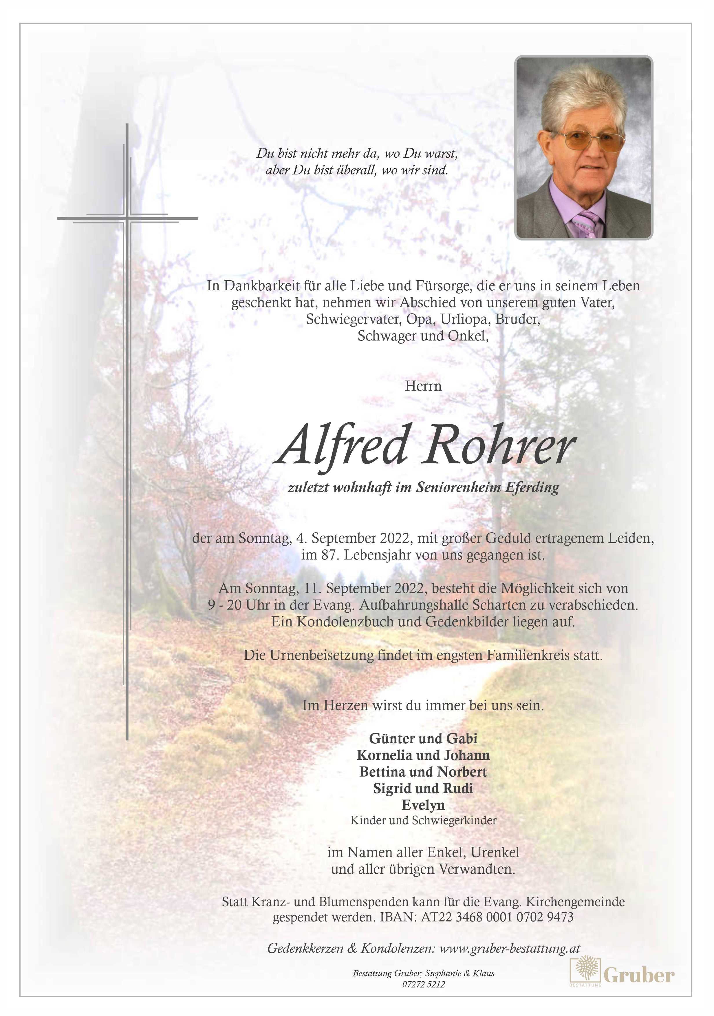 Alfred Rohrer (Scharten Evang)