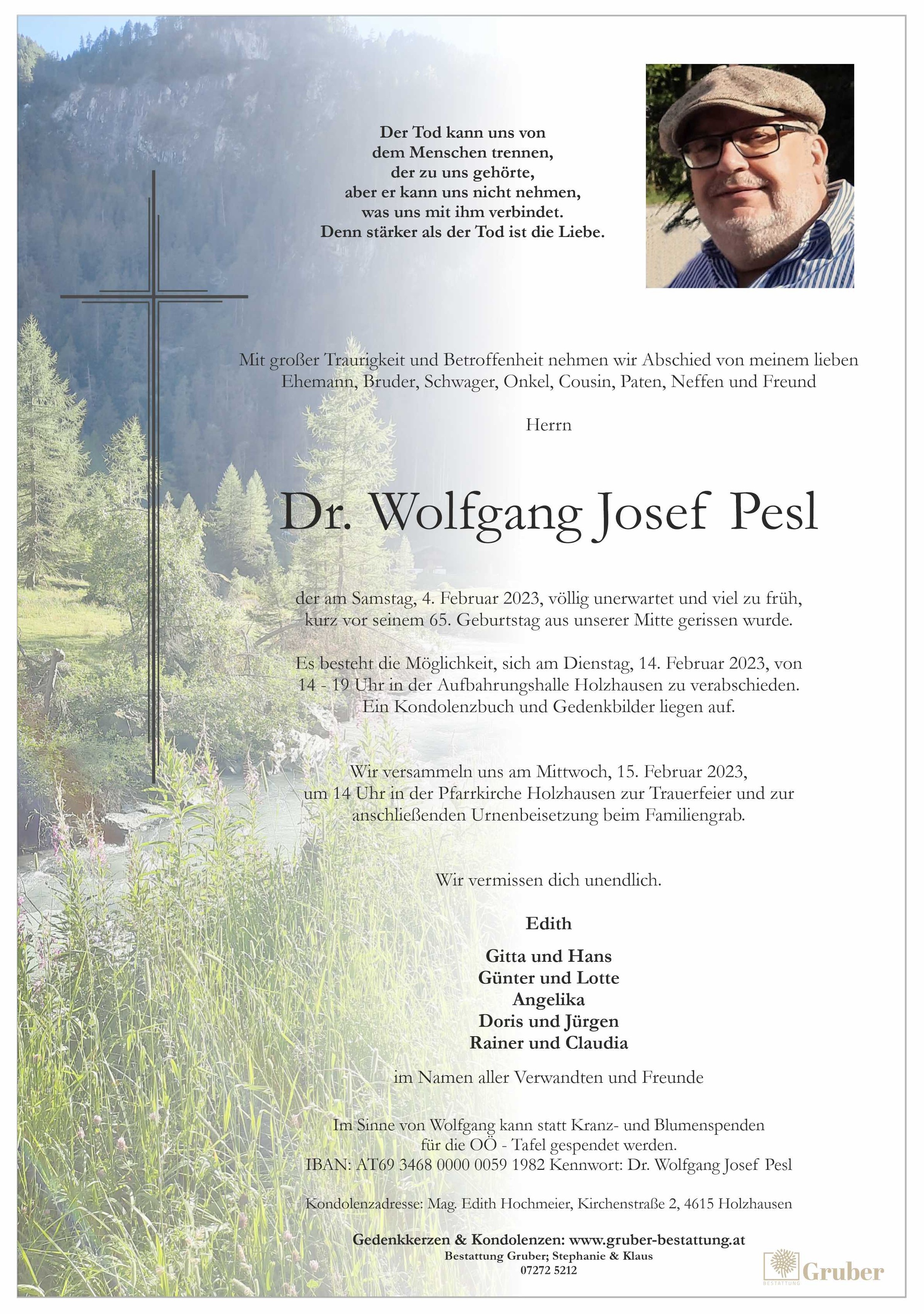 Dr. Wolfgang Josef Pesl (Wels)